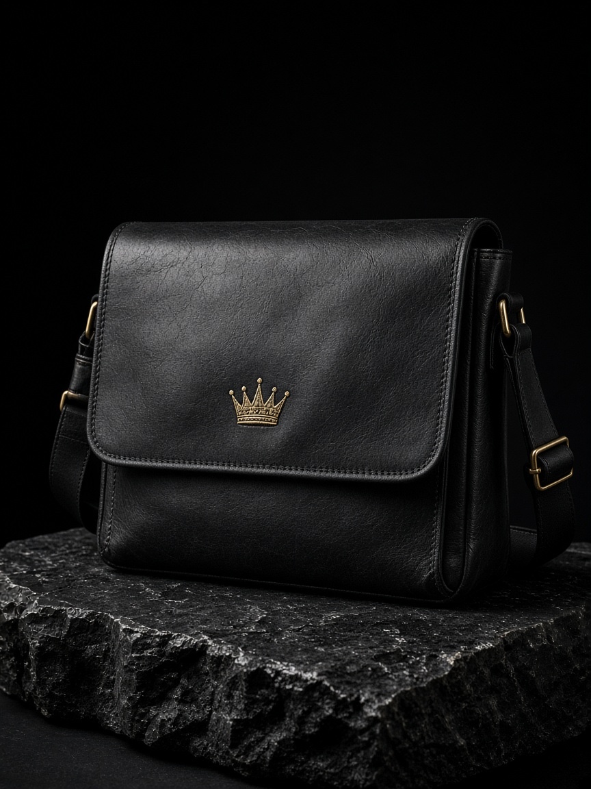 Noir Courier Bag